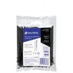 AMARRA PLAST. 10CMX2.5MM (4"X2") NEGRA (100UND)
