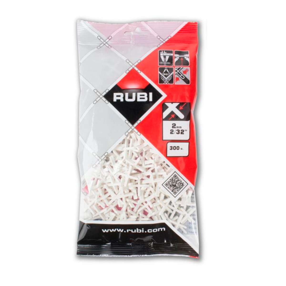 00014763 CRUCETA P/AZULEJO RUBI -2MM (300UND) - Image 1