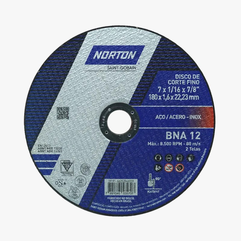 00015250 DISCO C/METAL BNA12 7" X 1/16 X 7/8 NORTON - Image 1