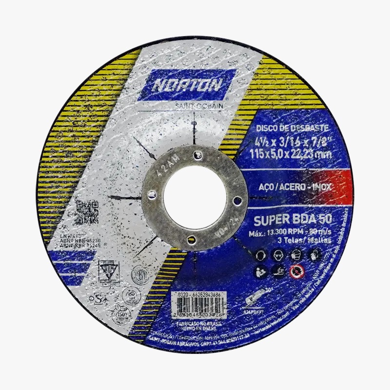 00015290 DISCO P/PULIR NORTON 4 1/2 x 1/4 x 7/8 (BDA640) - Image 1