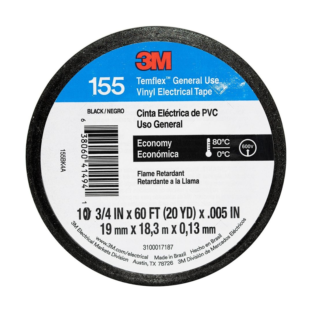 00013950-433 CINTA AISLANTE 3M 20YDS. NEGRA (155 ) - Image 1